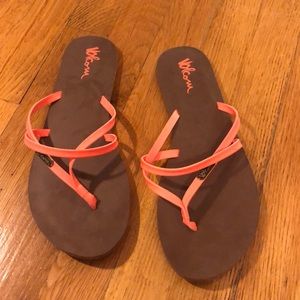 Pink Volcom Sandals
